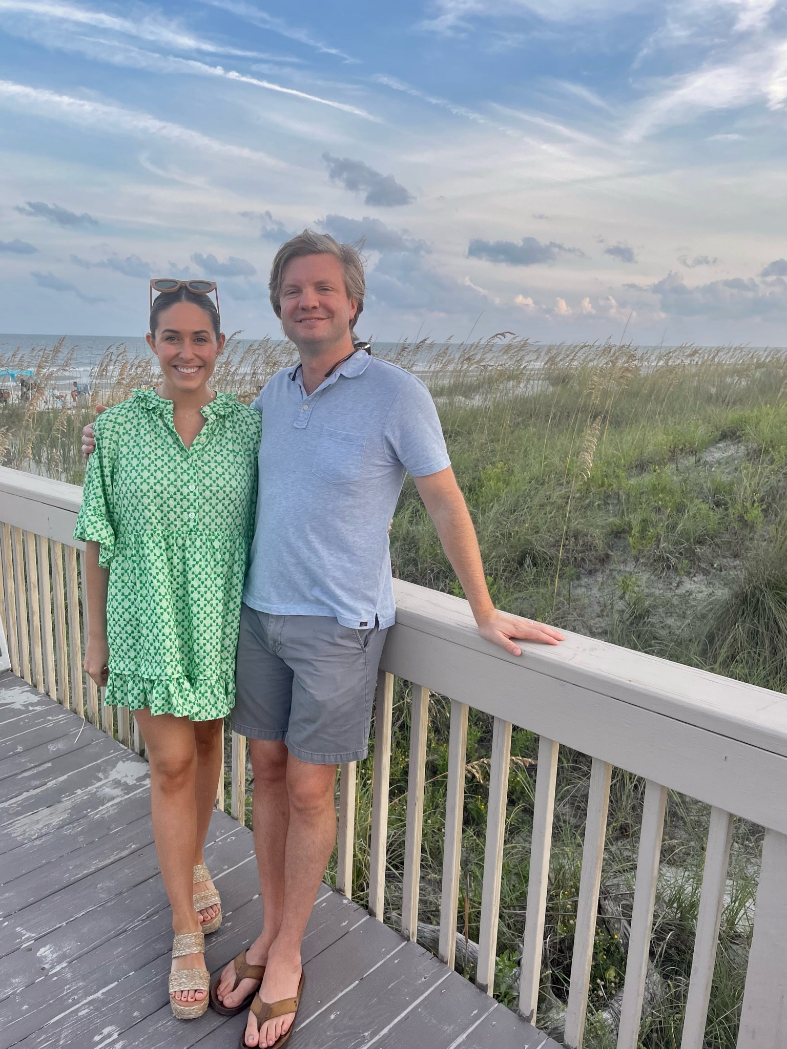 End of summer outfit. Mens look under $100. $50 sandals. Nordstrom. Under $100 sunglasses. His and hers looks. Mini dress. Polo shirt. 

#LTKSeasonal #LTKmens #LTKunder100