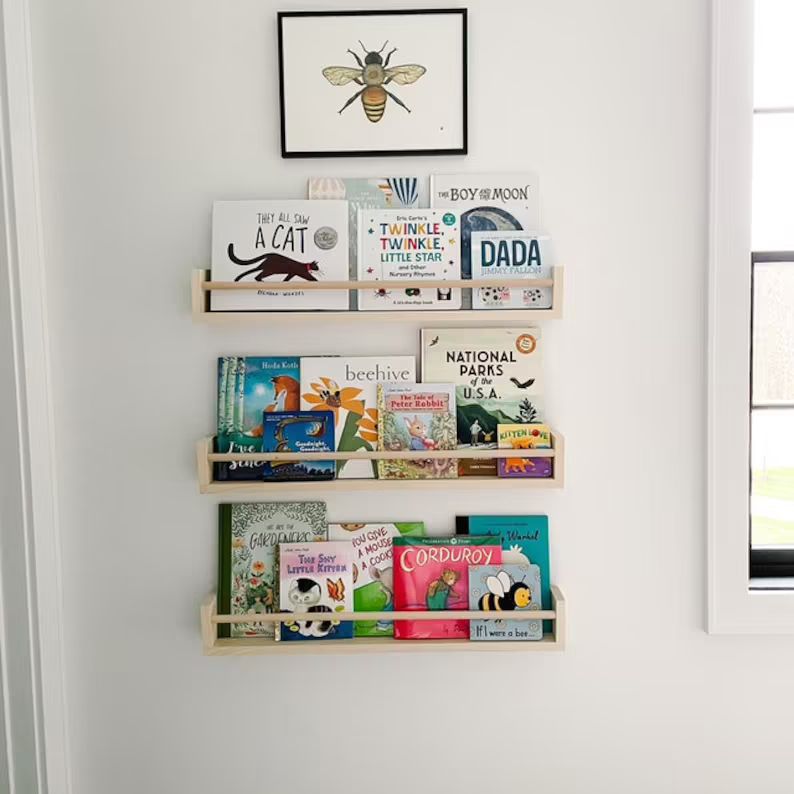 Nursery Bookshelf Nursery Shelves Children's | Etsy | Etsy (US)