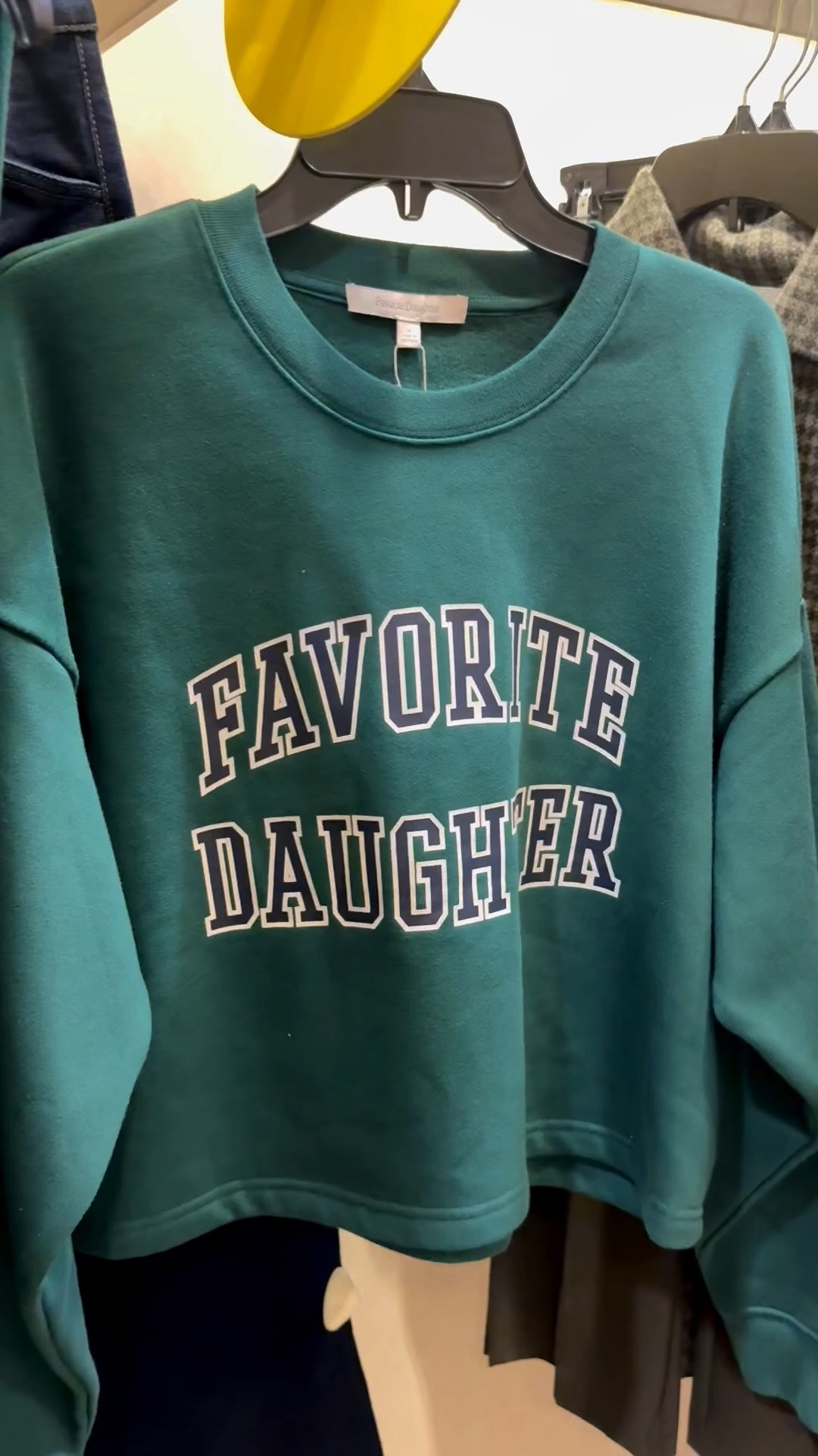 💚 The sweatshirt you'll live in this fall. The Favorite Daughter Crop Sweatshirt in pine has the perfect slouchy, relaxed fit that feels equal parts sporty and chic.

Pair it with leggings for morning walks, denim for weekend errands, or layer it over a tennis skirt for an effortless off-duty look. It's one of those throw-on-and-go pieces you'll wear on repeat all season.

Bonus: it's on sale during the Nordstrom Anniversary Sale, so now's the time to grab it before it sells out. ✨ #LTKSaleAlert #NordstromAnniversarySale #FavoriteDaughter #AthleisureStyle #EverydayStyle #FallFashion 

 #LTKSeasonal #LTKOver40 #LTKSaleAlert
