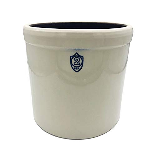 Ohio Stoneware 02436 2 gallon Bristol Crock, Small, White | Amazon (US)