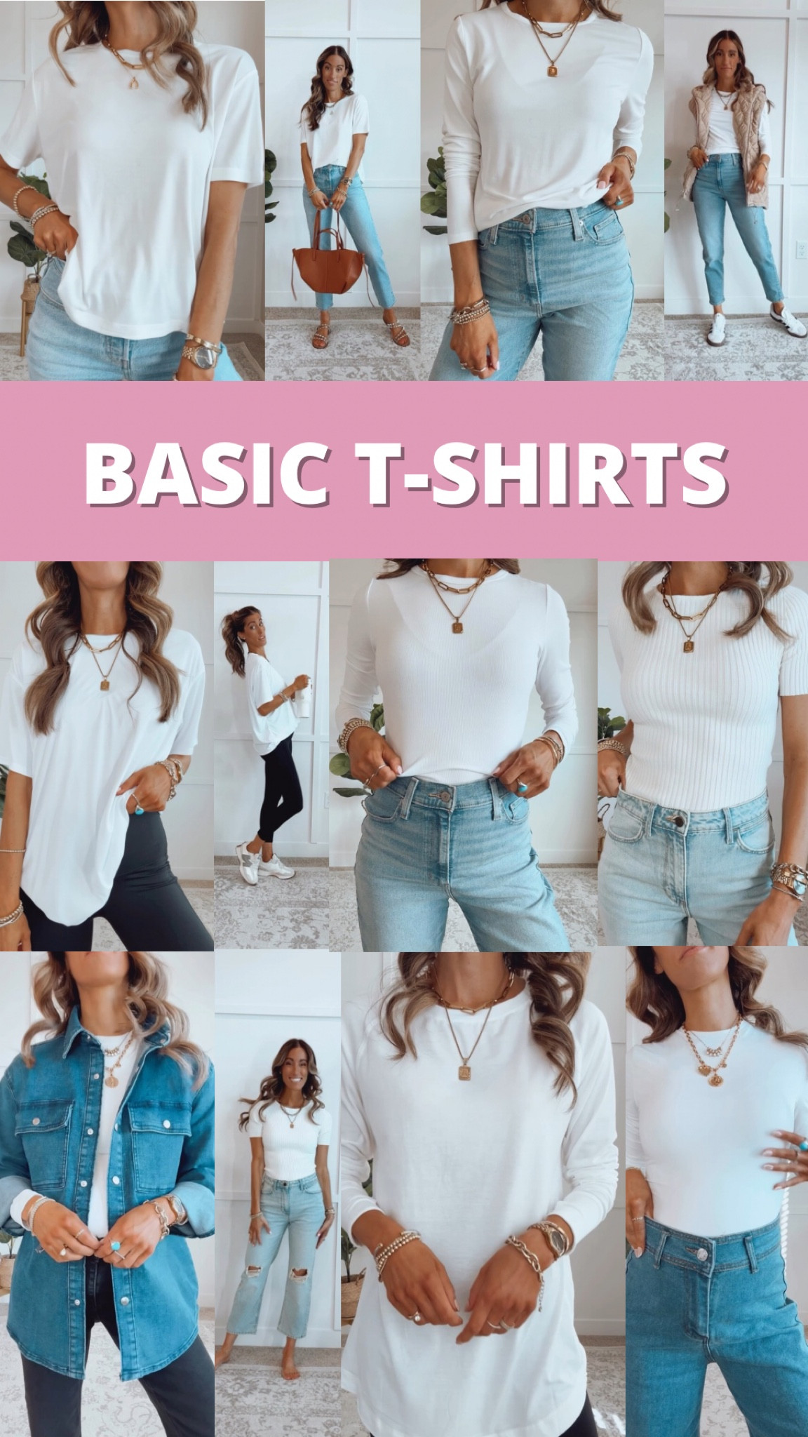 Basic T-shirts - wearing my true to size in each. 

#LTKHoliday #LTKFindsUnder50 #LTKSaleAlert