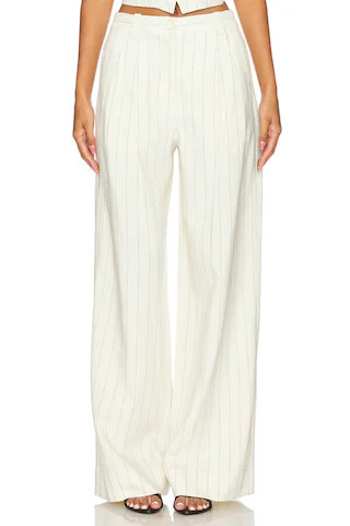 A.L.C. Alfie Pant in Cream & Black Stripe from Revolve.com | Revolve Clothing (Global)