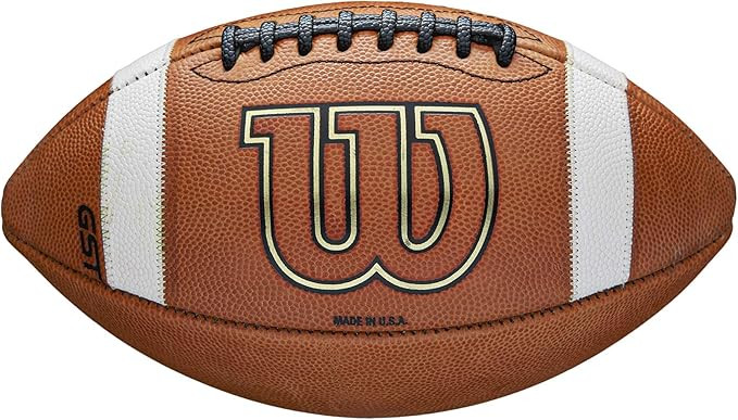 WILSON GST Leather Game Football - Official | Amazon (US)