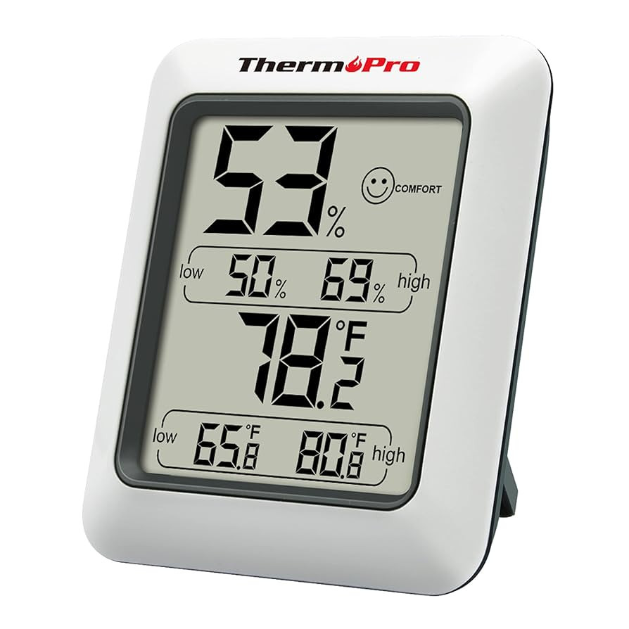 ThermoPro TP50 Digital Hygrometer Indoor Thermometer Room Thermometer and Humidity Gauge with Tem... | Amazon (US)
