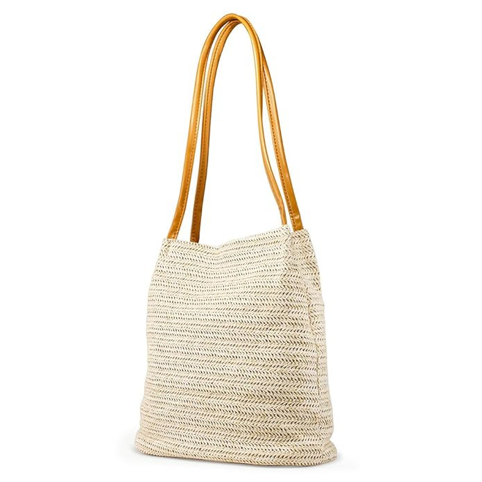 OCT17 Women Straw Beach Bag tote Shoulder Bag Summer Handbag | Amazon (US)