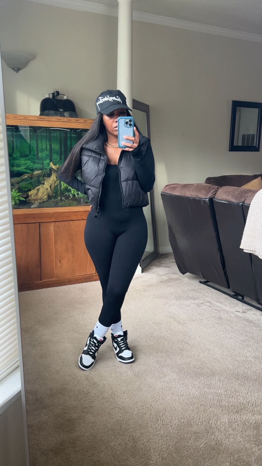 Wanna always look out together? You need this one piece ribbed seamless jumpsuit. Can be styled so many different ways and you’ll always look stylish! I styled this jumpsuit with a puffer vest for an athleisure look! I’m wearing a size medium in the jumpsuit and a size small in the puffer vest.

#LTKstyletip #LTKfindsunder50 #LTKshoecrush