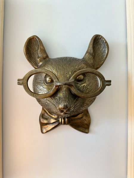 Louie wall mount, brass mouse sculpture, mouse wall sculpture, mouse with glasses, Layla Grayce 

#LTKhome