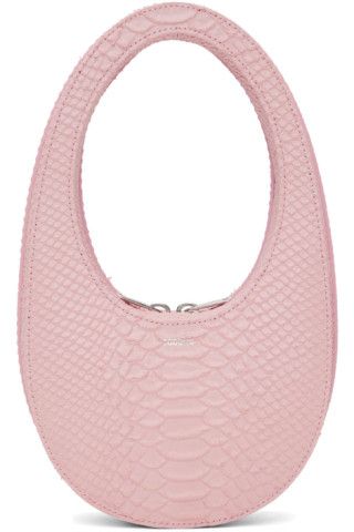 Pink Mini Croc Swipe Bag | SSENSE