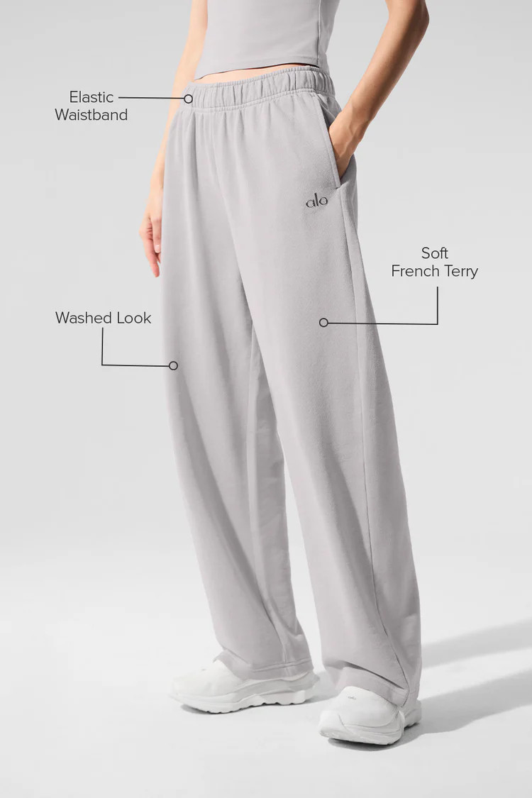 Washed Accolade Straight Leg Sweatpant | Alo Yoga (US)