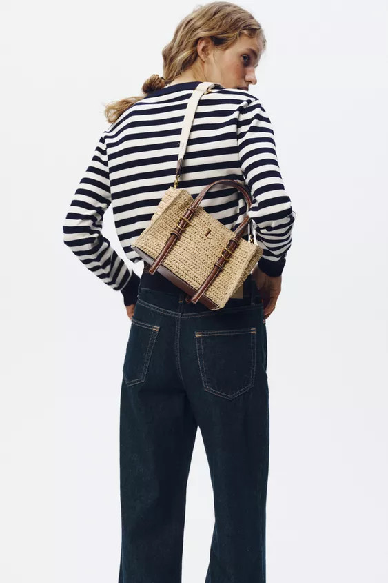WOVEN MINI TOTE BAG | Zara UK