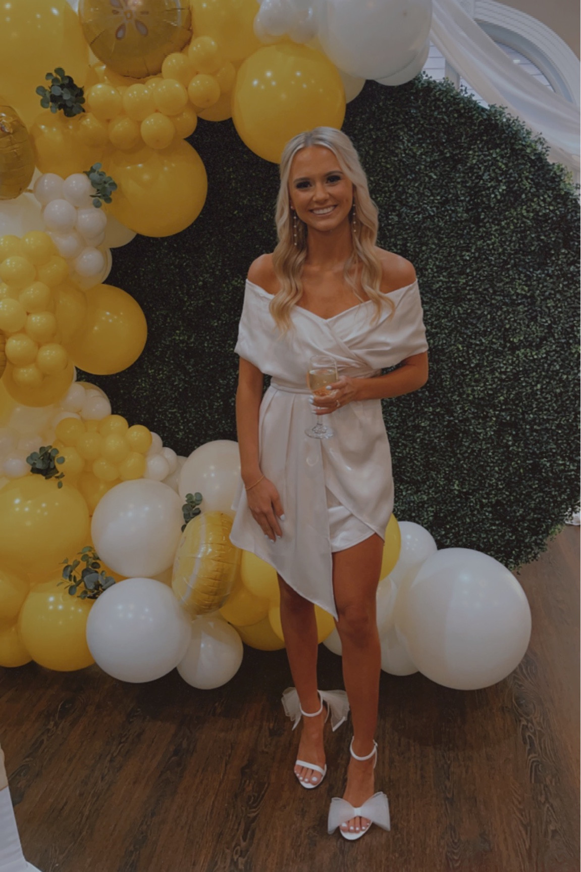 Bridal shower, bow heels, couples shower, white satin dress, bridal dress 

#LTKFind #LTKshoecrush #LTKwedding