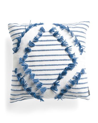 18x18 Indoor Outdoor Embroidered Pillow | Marshalls