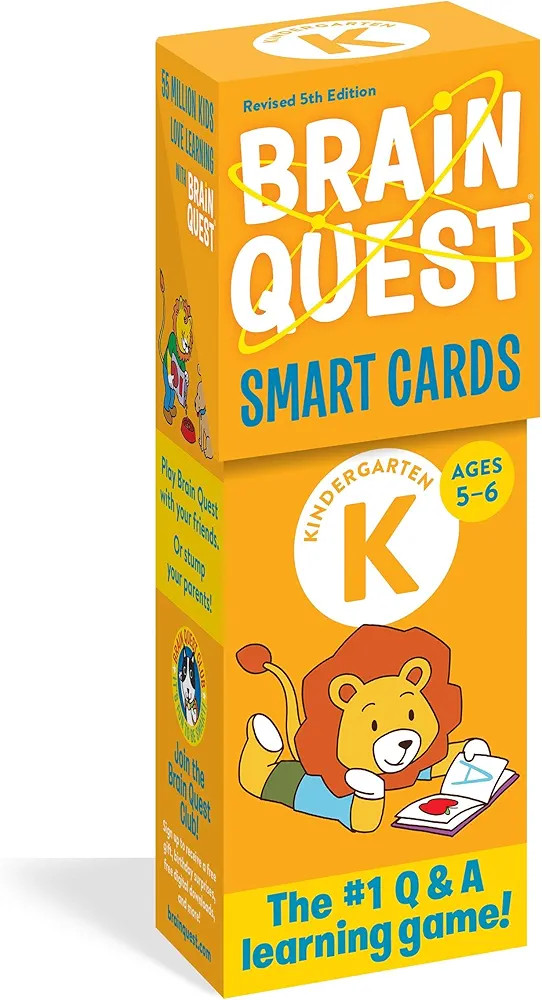 Brain Quest Kindergarten Smart Cards Revised 5th Edition (Brain Quest Smart Cards) | Amazon (US)