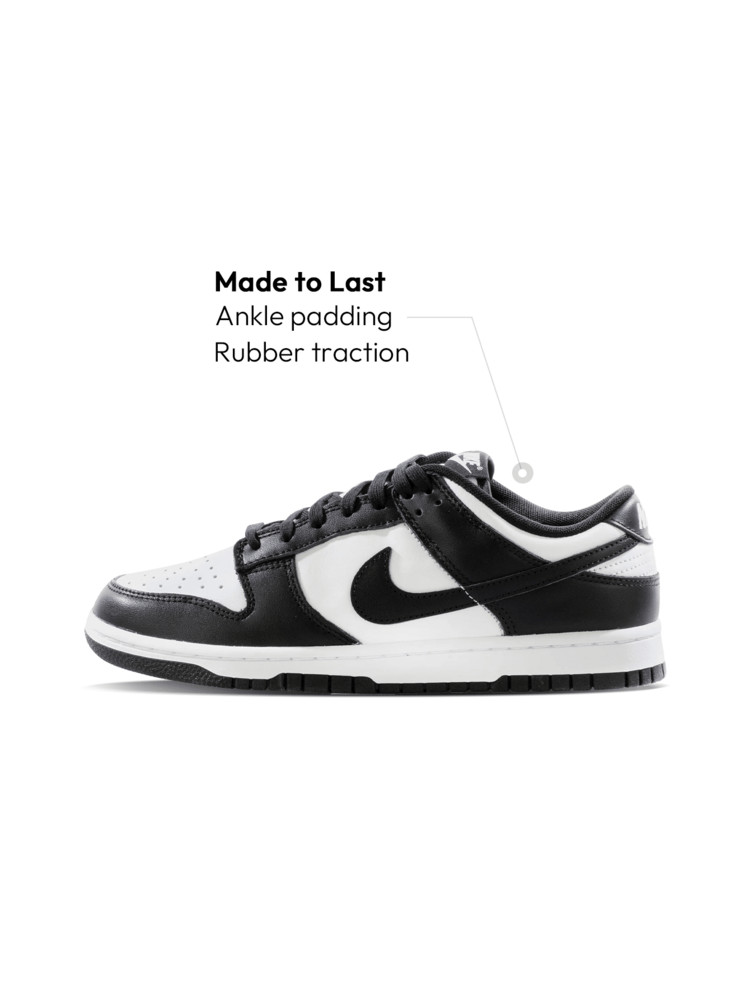 Nike Dunk Low Shoes Women Sneakers Cusal Campus Shoes Casual Soft Sole Lace-Up Low-Top Leather Sp... | SHEIN