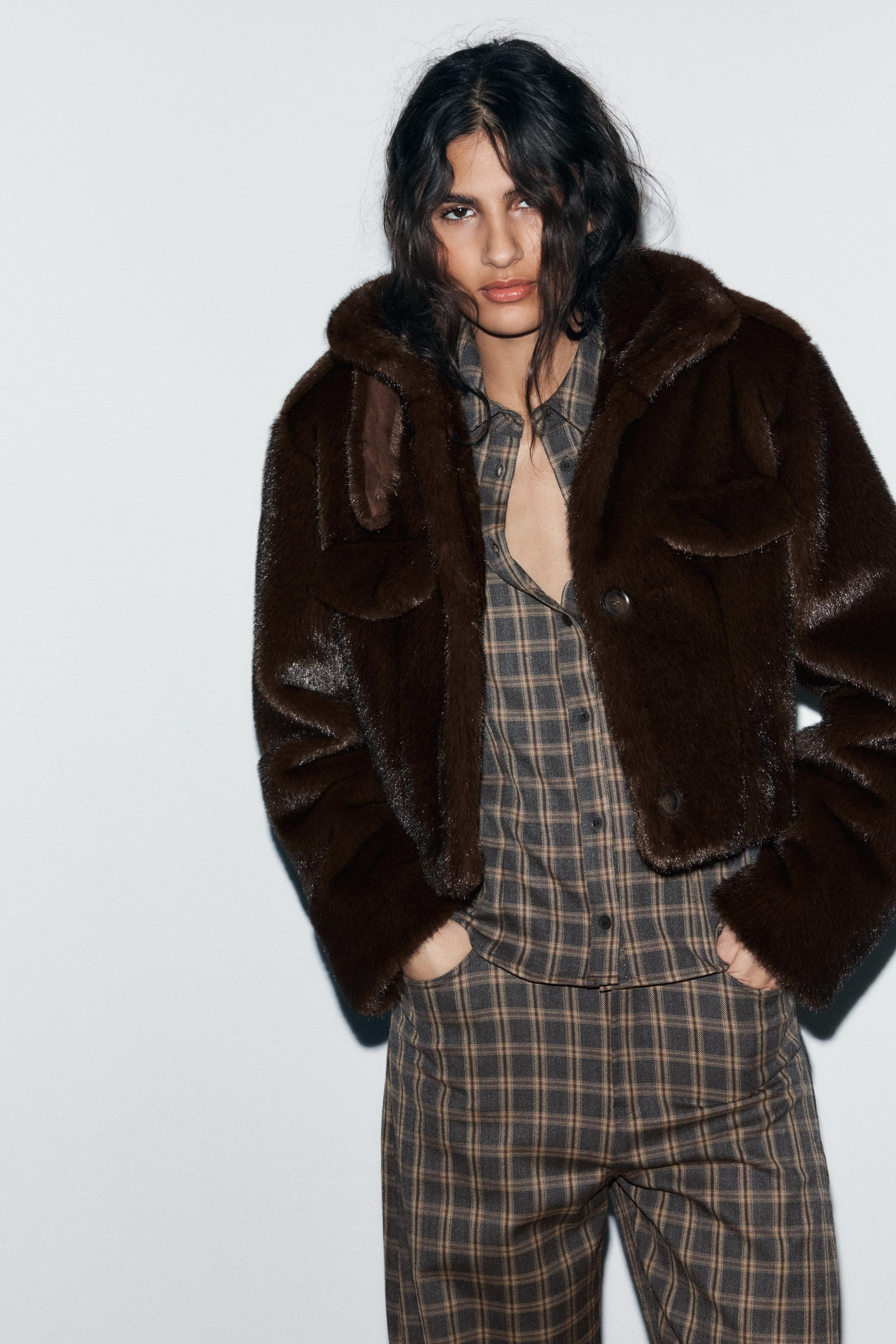 PLAID BALLOON PANTS | Zara US