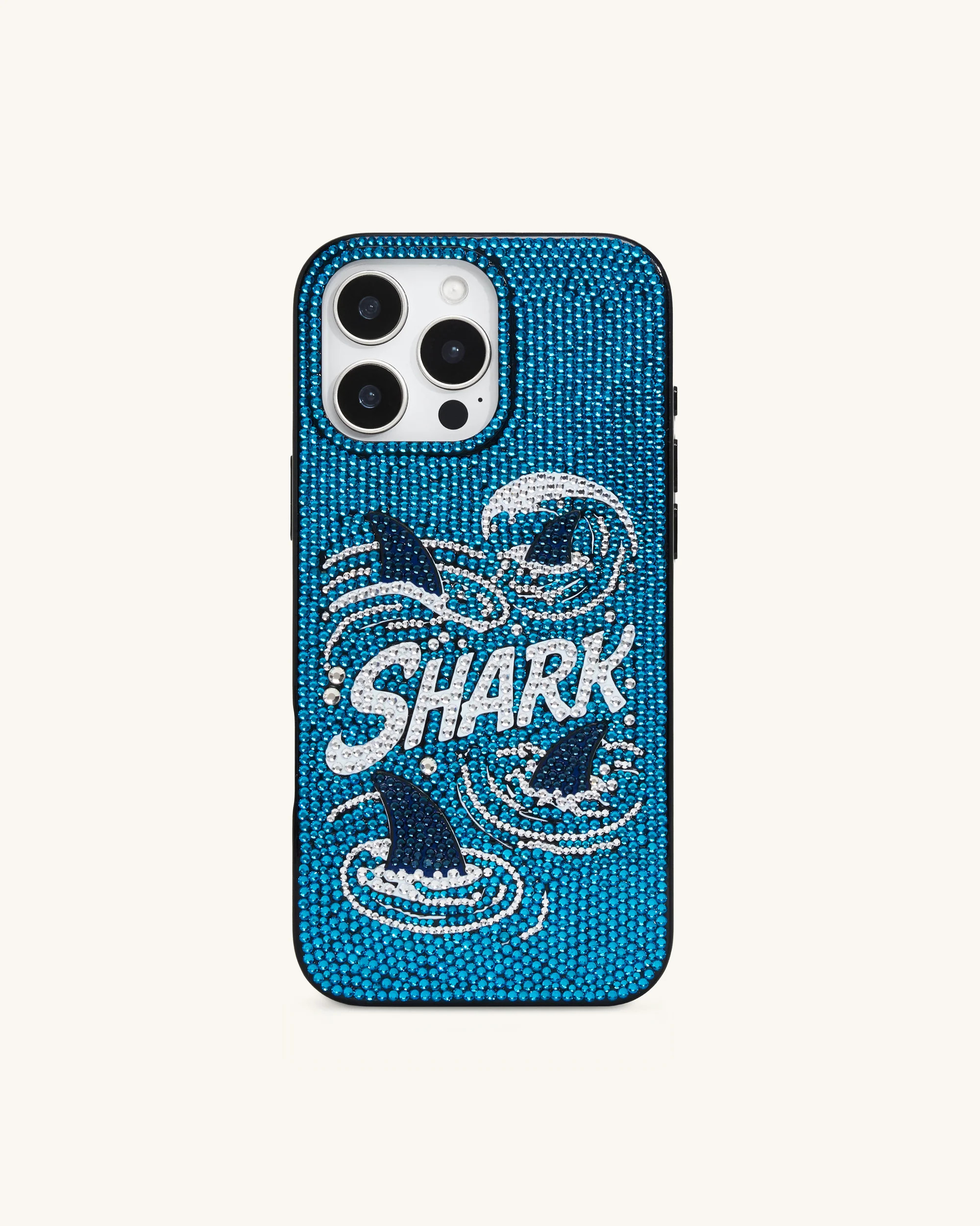 Shark Blue Artificial Crystal Phone Case - Blue | JW PEI US