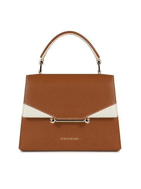 Strathberry Mini Trinity Tri-Color Leather Top Handle Bag | Saks Fifth Avenue