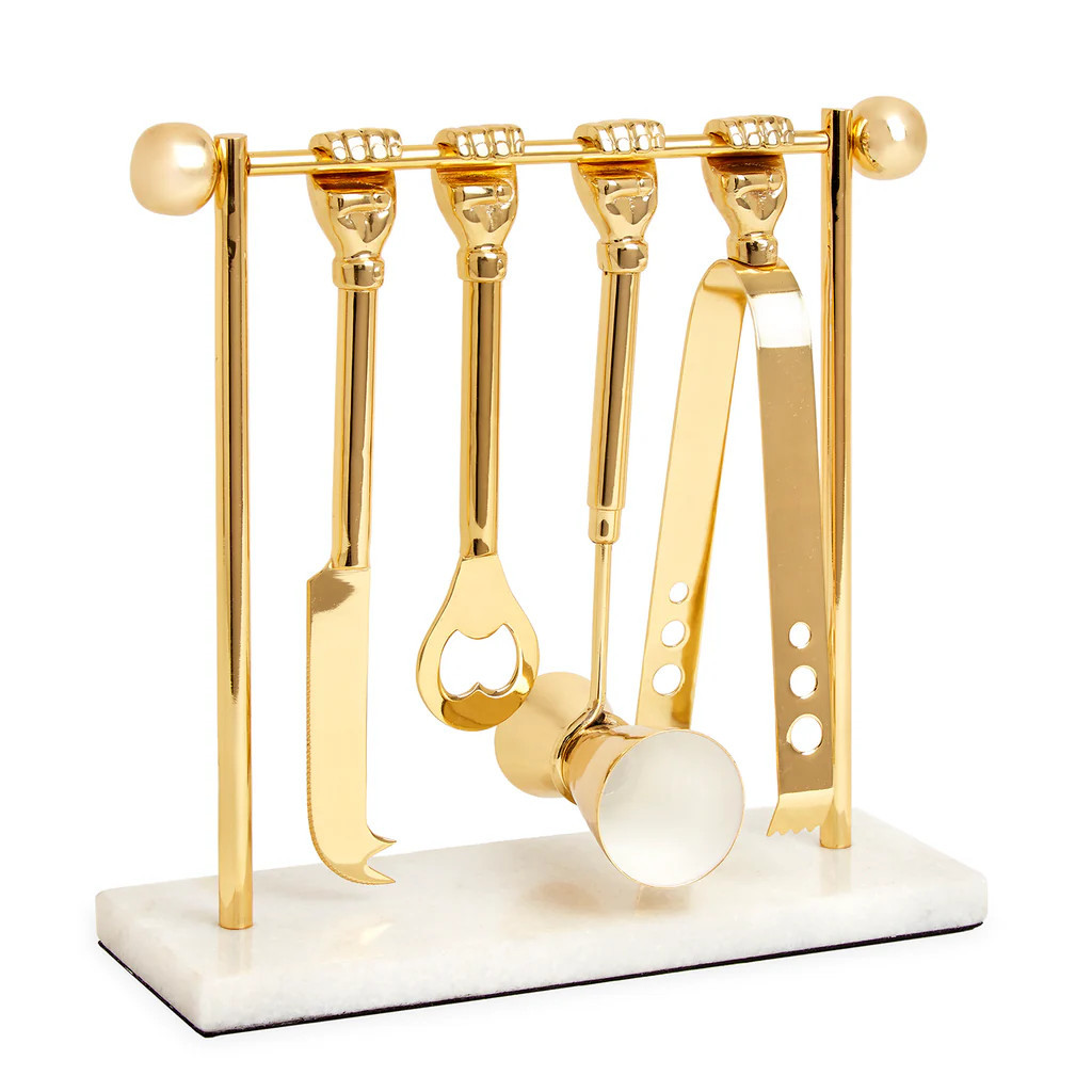 Barbell Barware Set | Jonathan Adler US