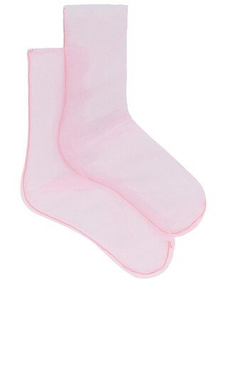 The Moment Sheer Socks in Pink | Revolve Clothing (Global)