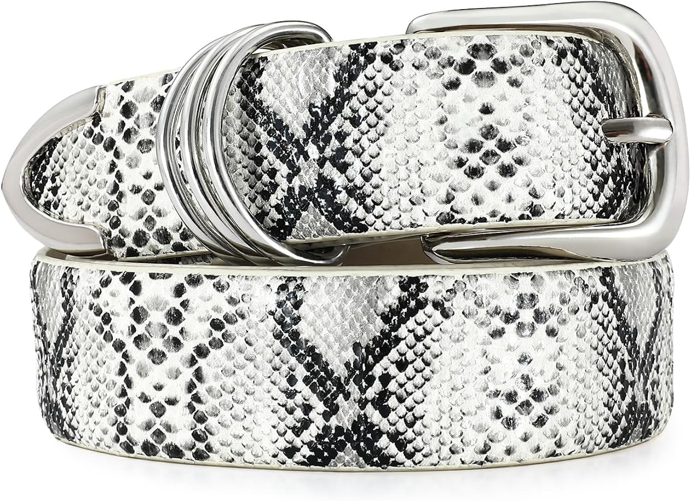 Women's Leather Belts with Gold Buckle Fashion Leather Waist Belt Elegant Ladies Belts for Jeans ... | Amazon (US)