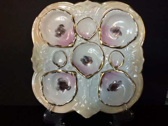 Oyster Plate - Carl Tielsch - German Ca. 1875 | Etsy (US)