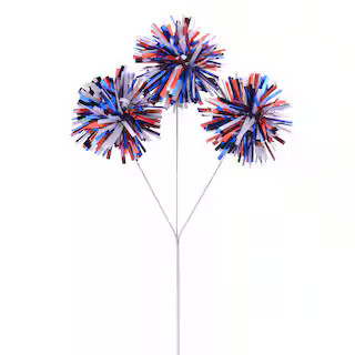 19" Red, White & Blue Pom Pom Mix Pick by Celebrate It™ | Michaels Stores