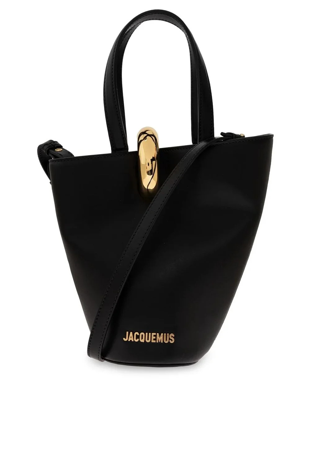 Jacquemus Women's Le Petit Bambola Bucket Bag in Black | 24H243BA3893173 Color 990 | LOZURI