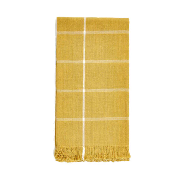 Grid Napkin, Gold | The Avenue