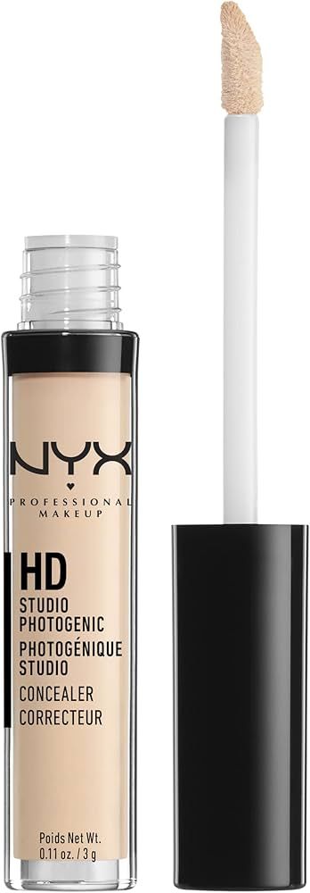 NYX PROFESSIONAL MAKEUP HD Studio Photogenic Concealer Wand, Medium Coverage - Porcelain | Amazon (US)