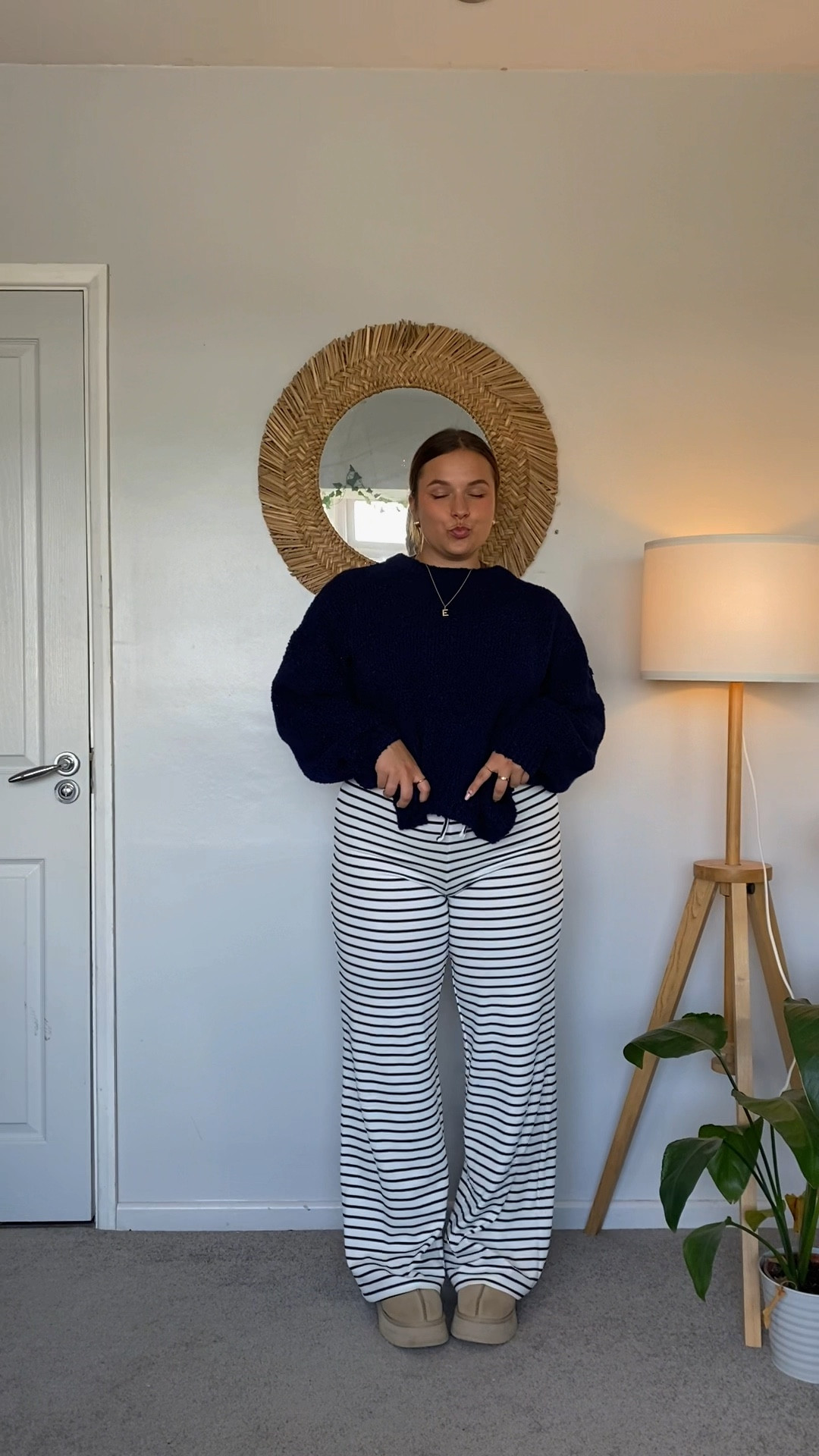 Autumn outfit inspo 🧸 autumn outfits, linen trousers, knitted jumper, cosy outfits 

#LTKmidsize #LTKautumn #LTKuk