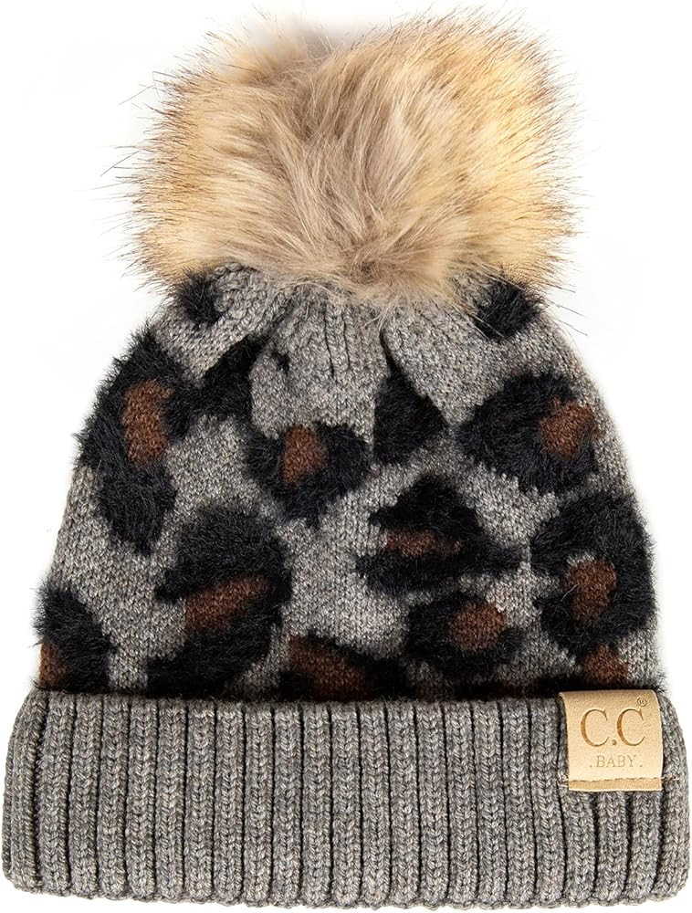 Funky Junque Exclusives Baby Infant Beanie Knit Warm Winter Pom Skull Cap Hat | Amazon (US)