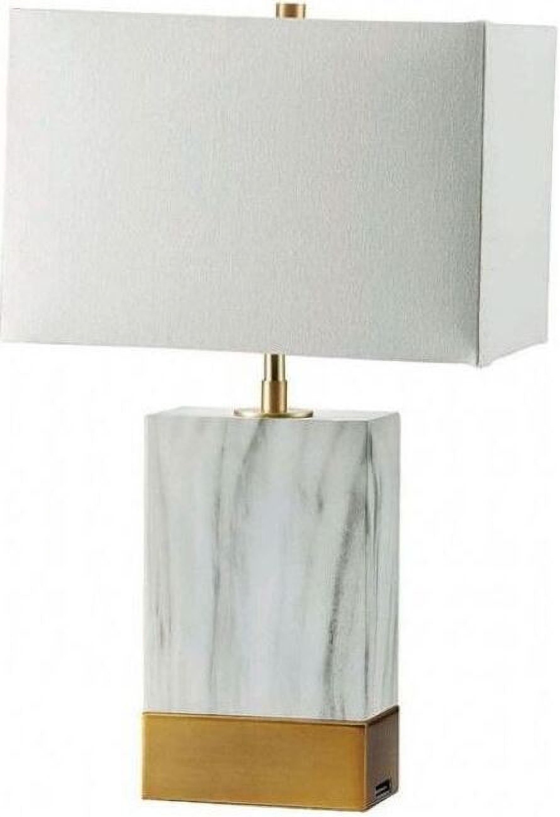Faith White Marble and Gold Table Lamp | 1stopbedrooms