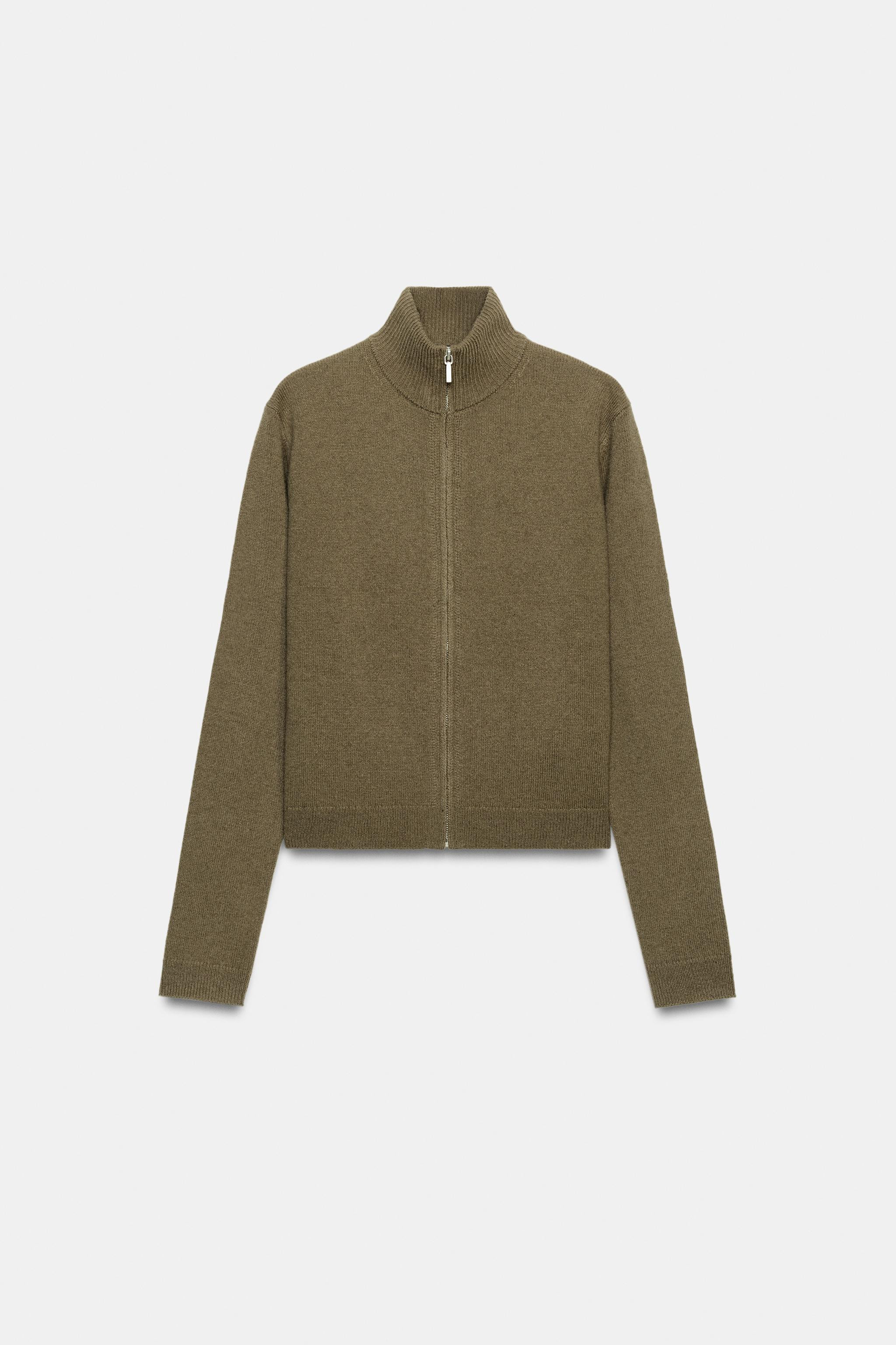 100% WOOL ZIP-UP JACKET | Zara UK