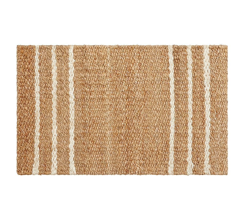 Three Stripe Jute Doormat | Pottery Barn (US)