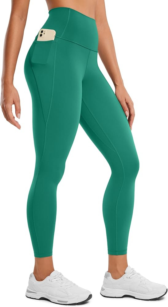 CRZ YOGA Womens Butterluxe Workout Leggings 25 Inches - High Waisted Gym Yoga Pants with Pockets ... | Amazon (US)