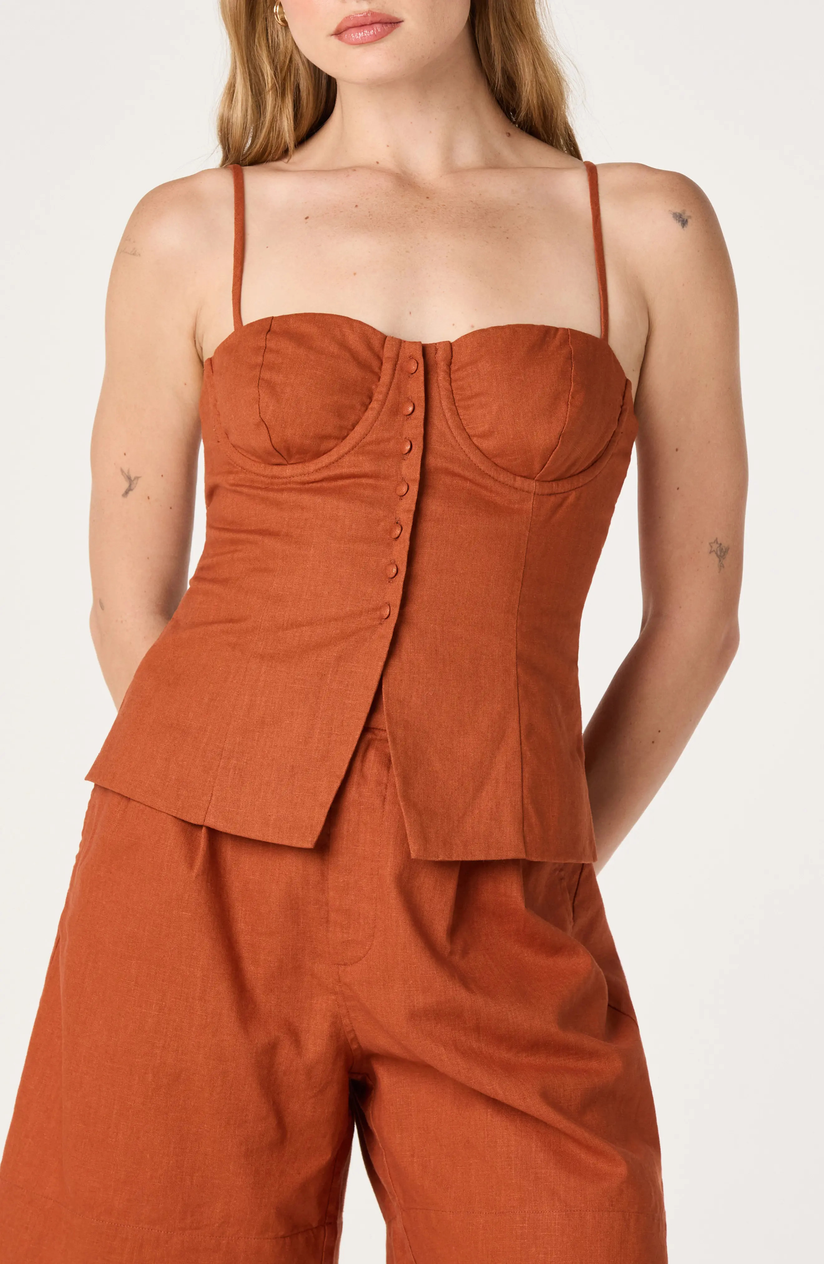 Koda Linen Blend Camisole (Women) | Nordstrom | Nordstrom