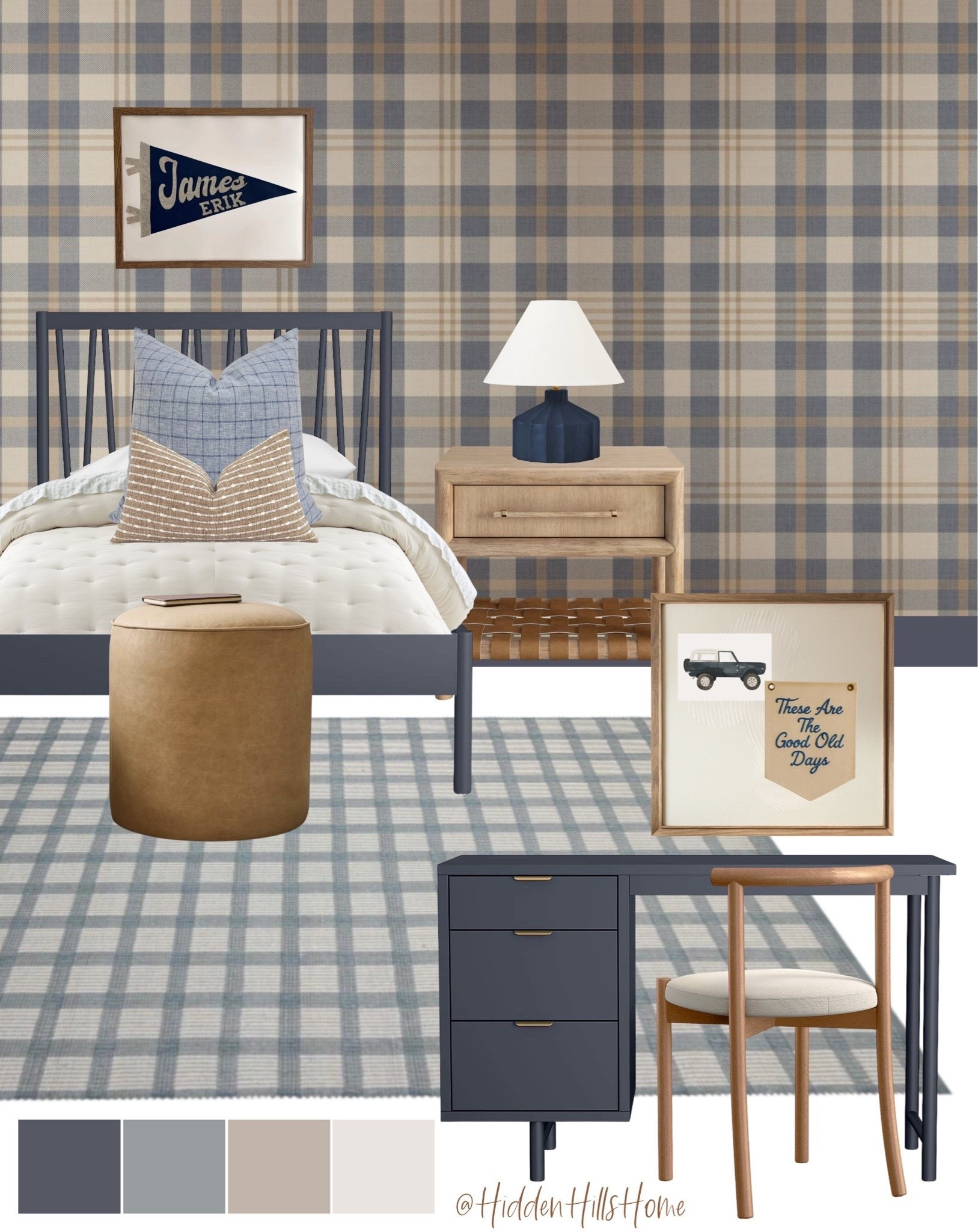 Boys bedroom decor, boys room mood board, home decor ideas, kids bedroom, masculine bedroom inspiration, boys room design, twin bed, nightstands, bedroom rug

#LTKHome #LTKSaleAlert #LTKKids