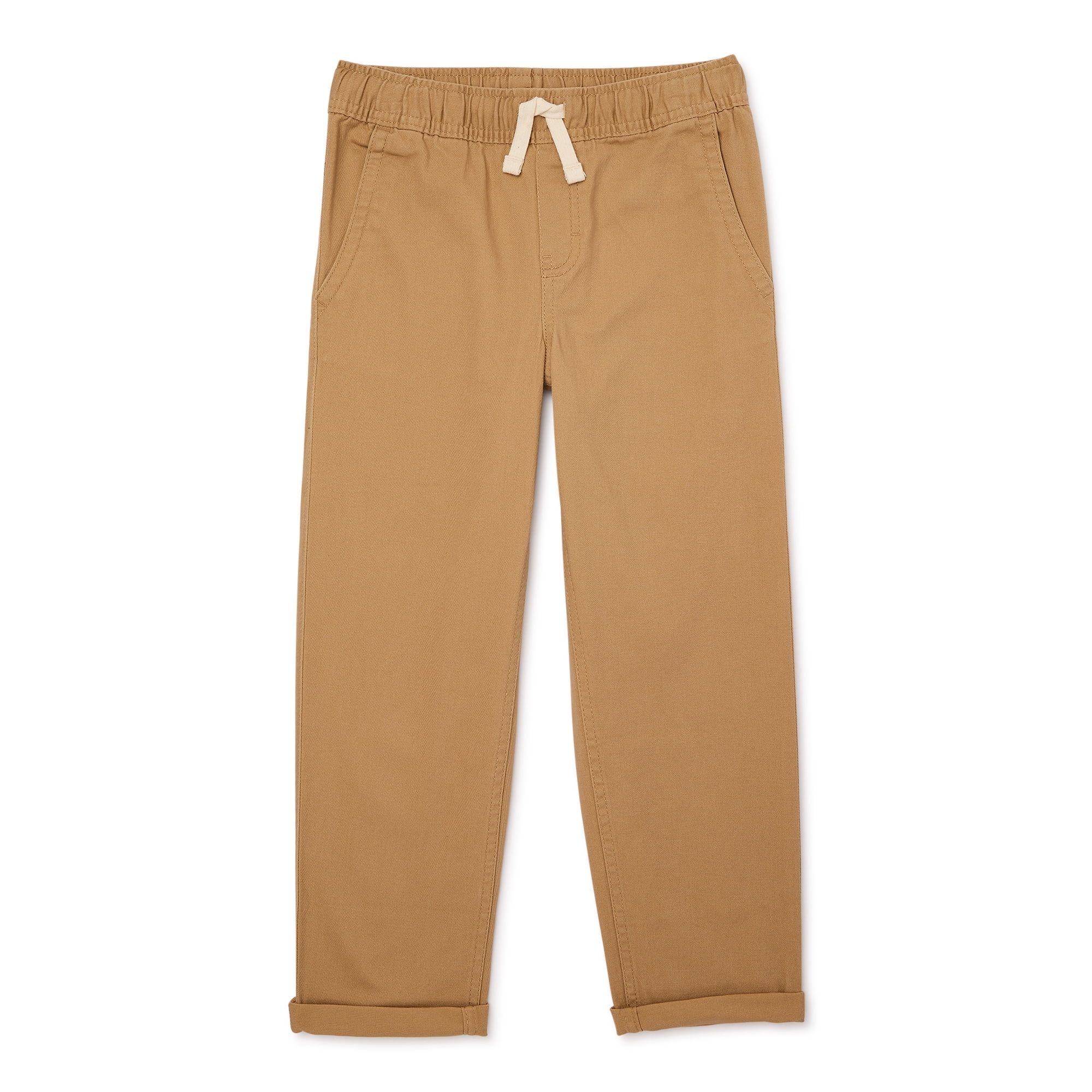 Wonder Nation Boys Woven Pull On Pants, Sizes 4-18 & Husky - Walmart.com | Walmart (US)