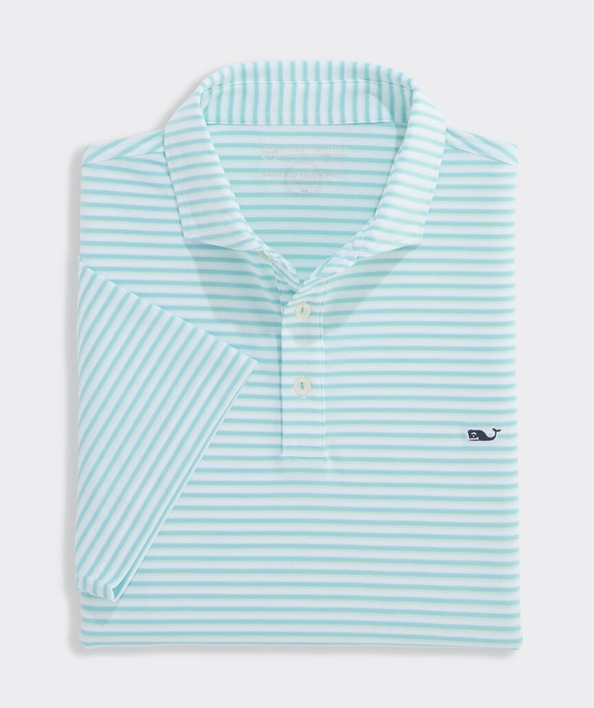 Performance Pique Striped Sankaty Polo | vineyard vines