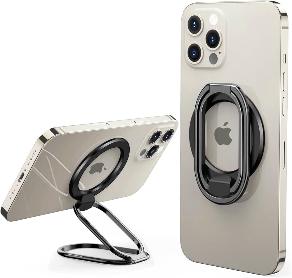 SUPERONE [2025 Upgraded] Mag Safe Phone Ring Holder, Adjustable Magnetic Kickstand & Removable Ph... | Amazon (US)