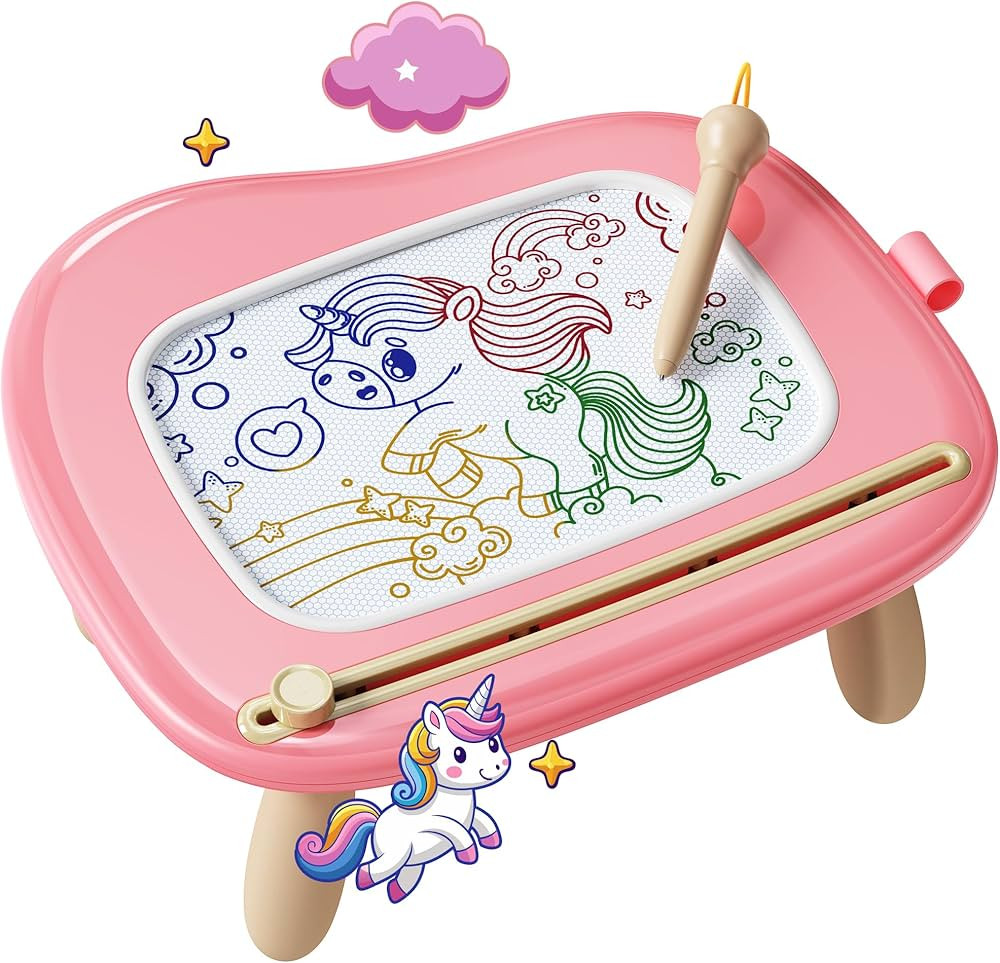 KOKODI Toys Gifts for 1 2 3 Years Old Girl, Sturdy Magnetic Drawing Board Sketch Doodle Pad, Educ... | Amazon (US)