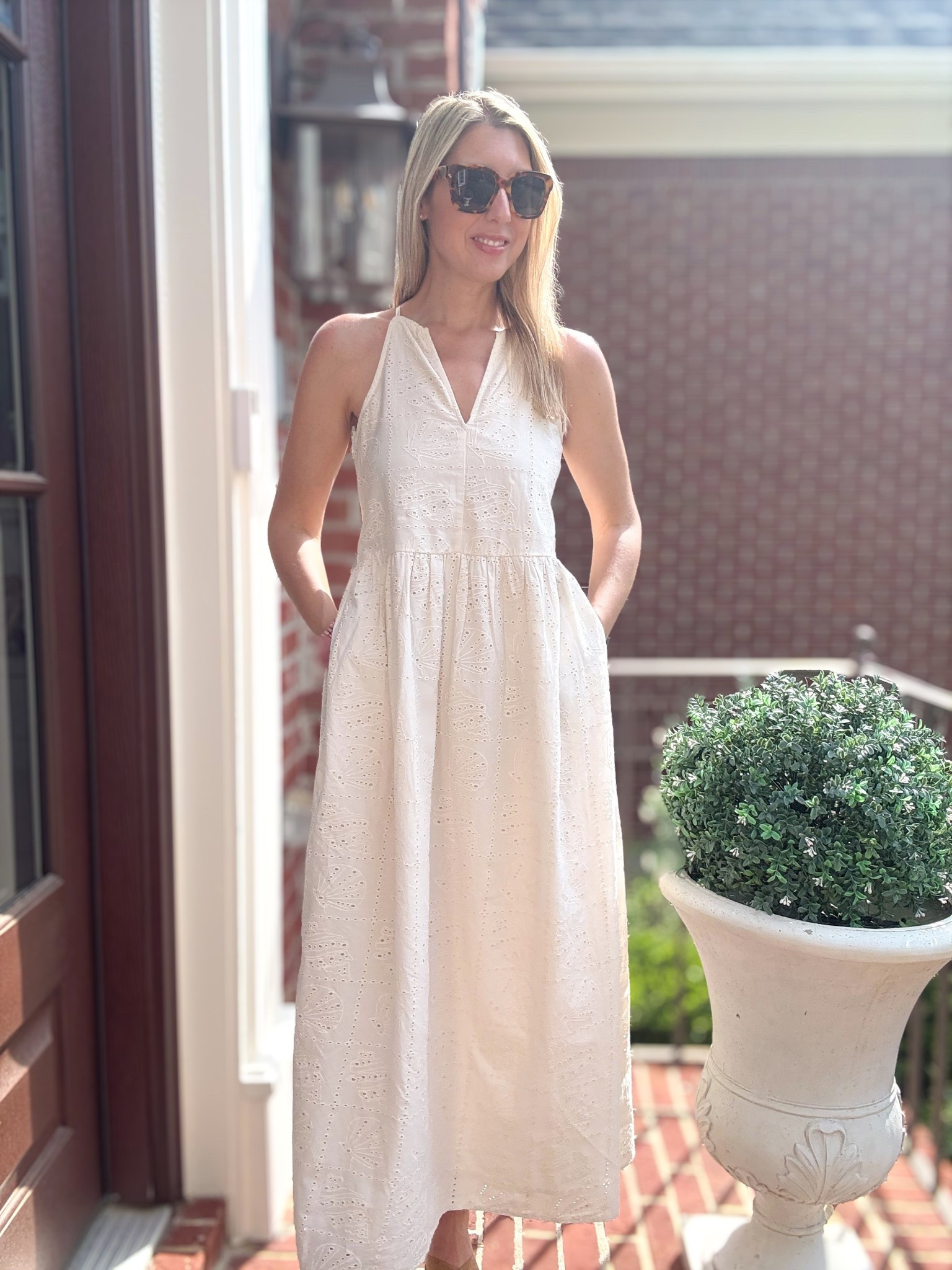 $38 Target eyelet dress for summer! Size down! 

#LTKSeasonal #LTKFindsUnder50
