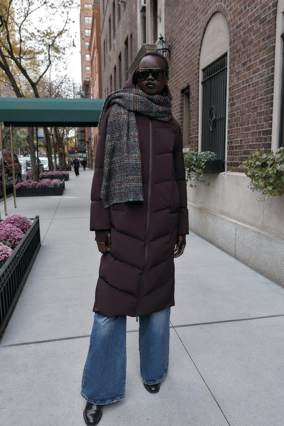 WATER-REPELLENT AND WINDPROOF LONG PUFFER JACKET | Zara UK