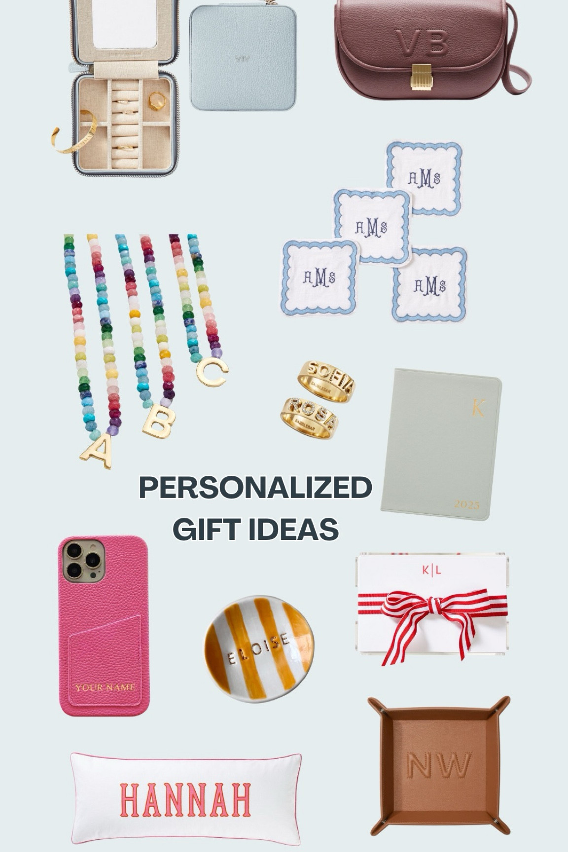 Gift guide, gift ideas, personalized gifts, gifts for her 

#LTKGiftGuide #LTKHoliday