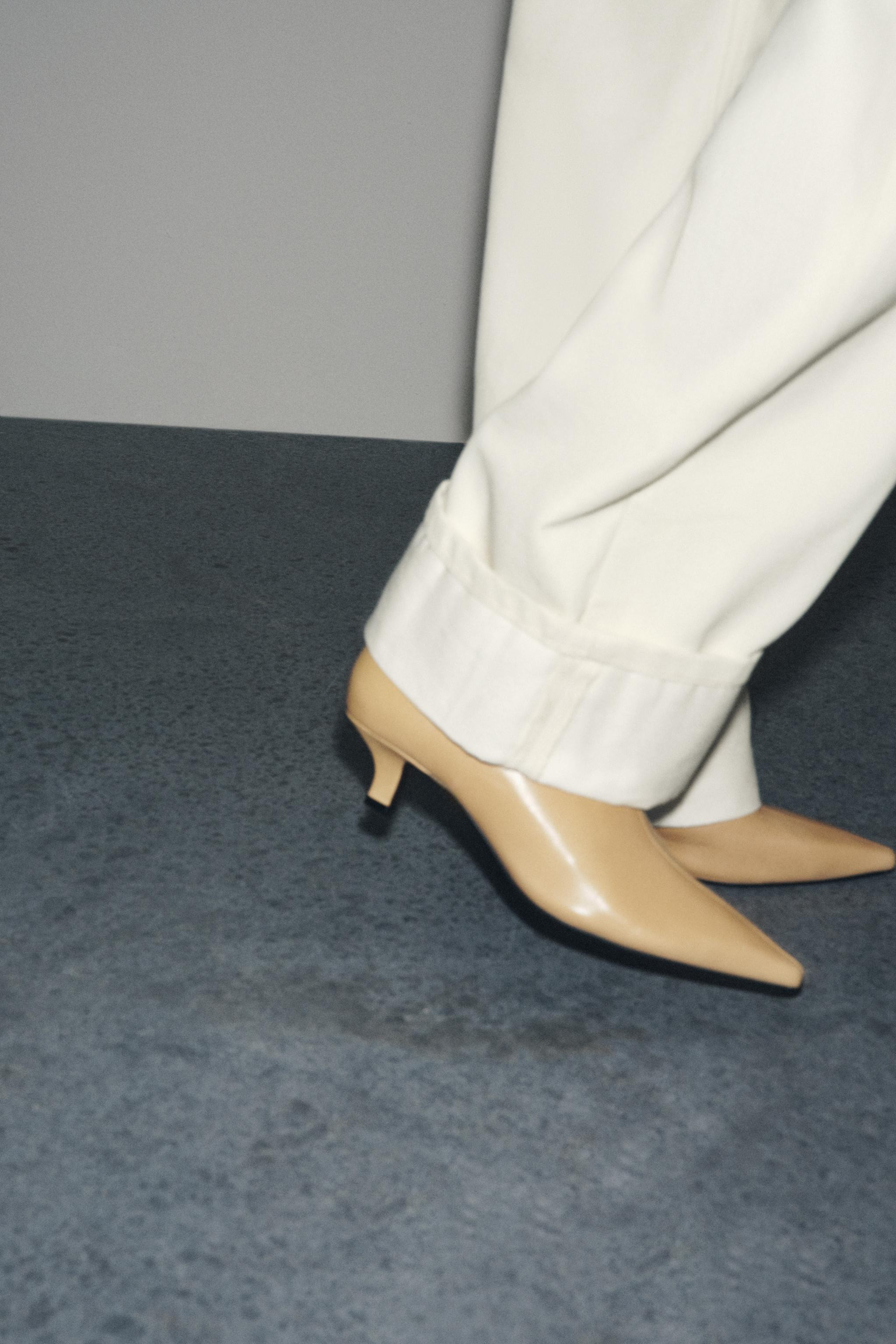 LEATHER HEELED ANKLE BOOTS | Zara US