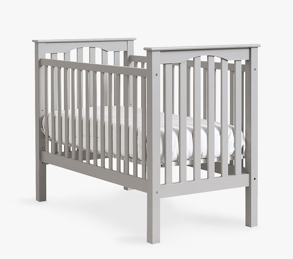 Kendall Convertible Crib & Supreme Mattress Set, Gray, UPS | Pottery Barn Kids
