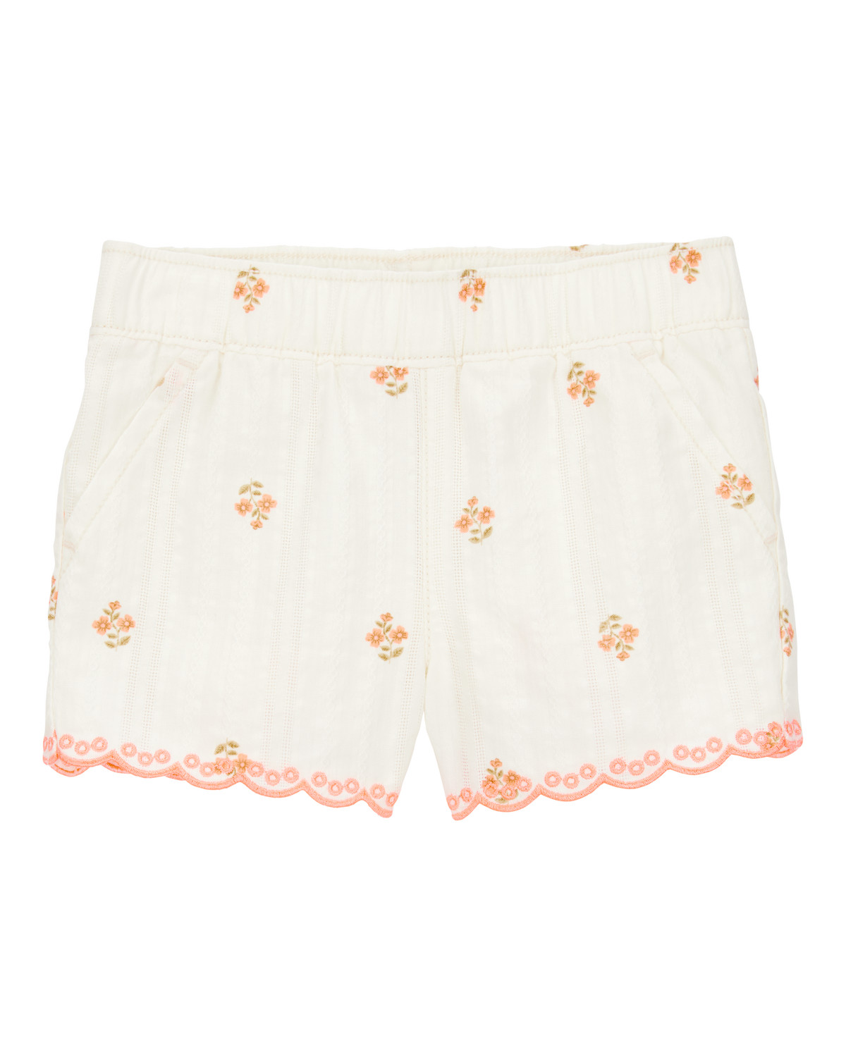 Baby Floral Seersucker Shorts - Cream | Carter's Inc