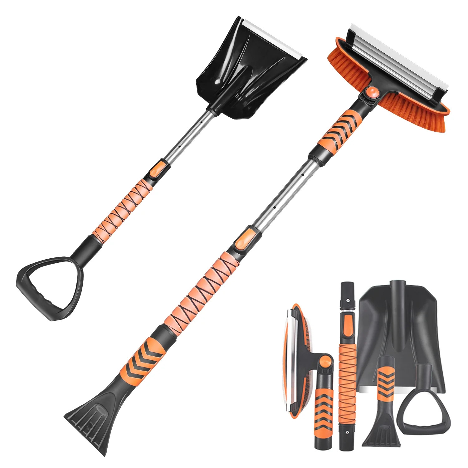 YSMJ 34'' to 41'' Extendable Snow Brush, Ice Scraper for Car Windshield, Emergency Snow Shovel Sn... | Walmart (US)