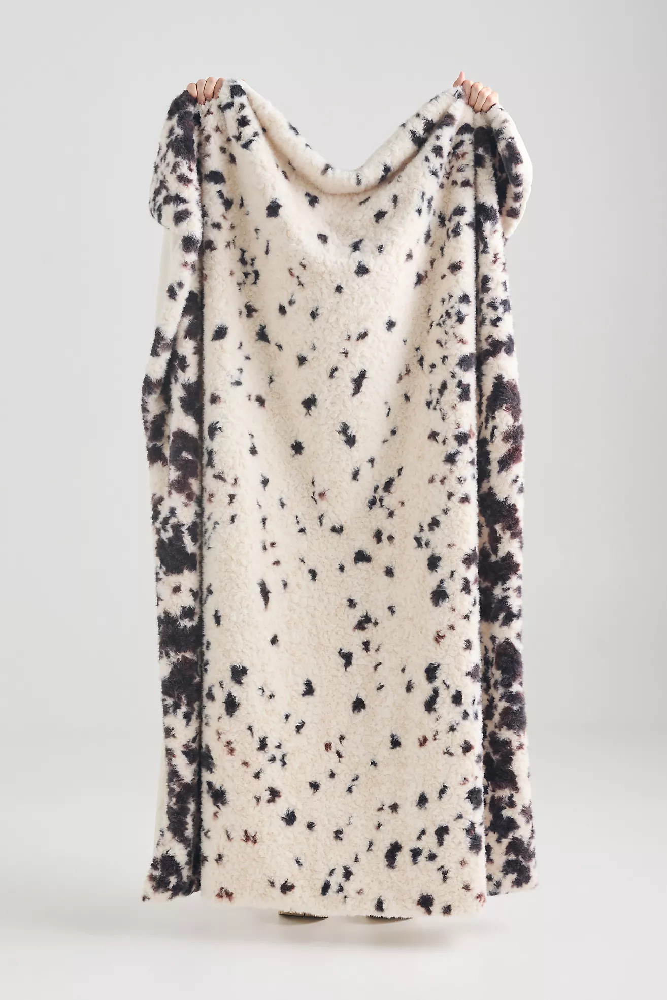 Speckle Printed Faux Fur Throw | Anthropologie (US)