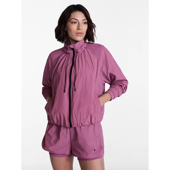 Avia Women's and Women's Plus Crinkle Jacket, Sizes XS-4X | Walmart (US)